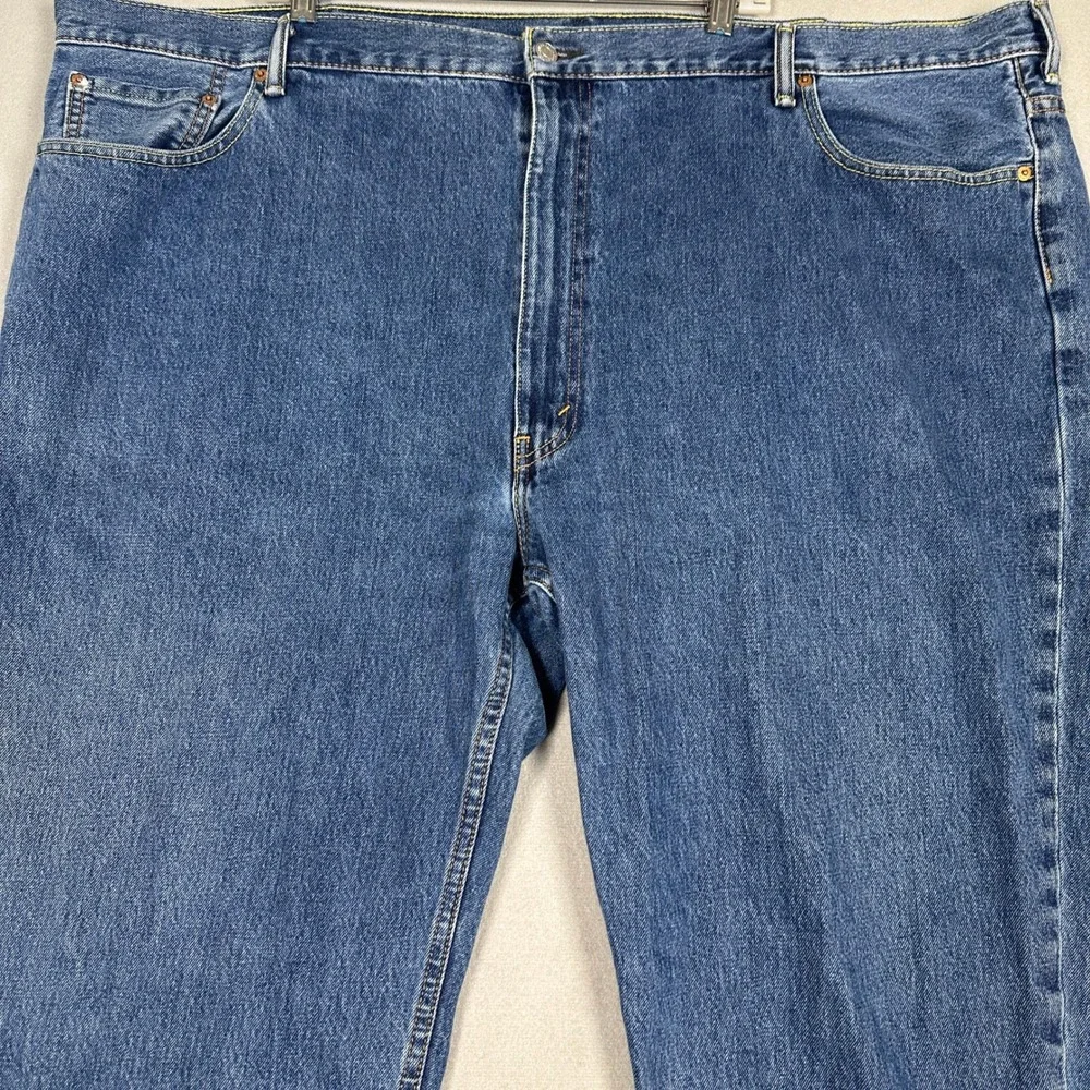 Levi's 550 Jeans Mens 54x29 Relaxed Fit Blue Tapered Leg EUC